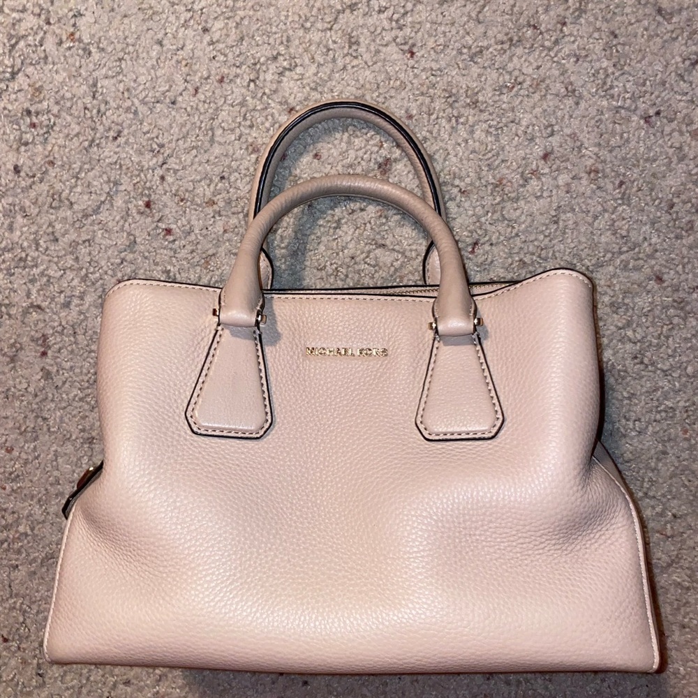 Michael Kors Pink/Cream Leather Handbag